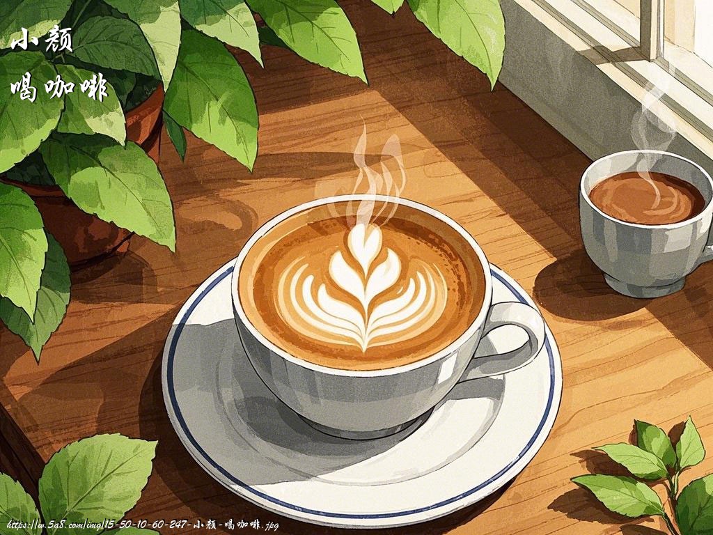 小颜喝咖啡搞笑图片