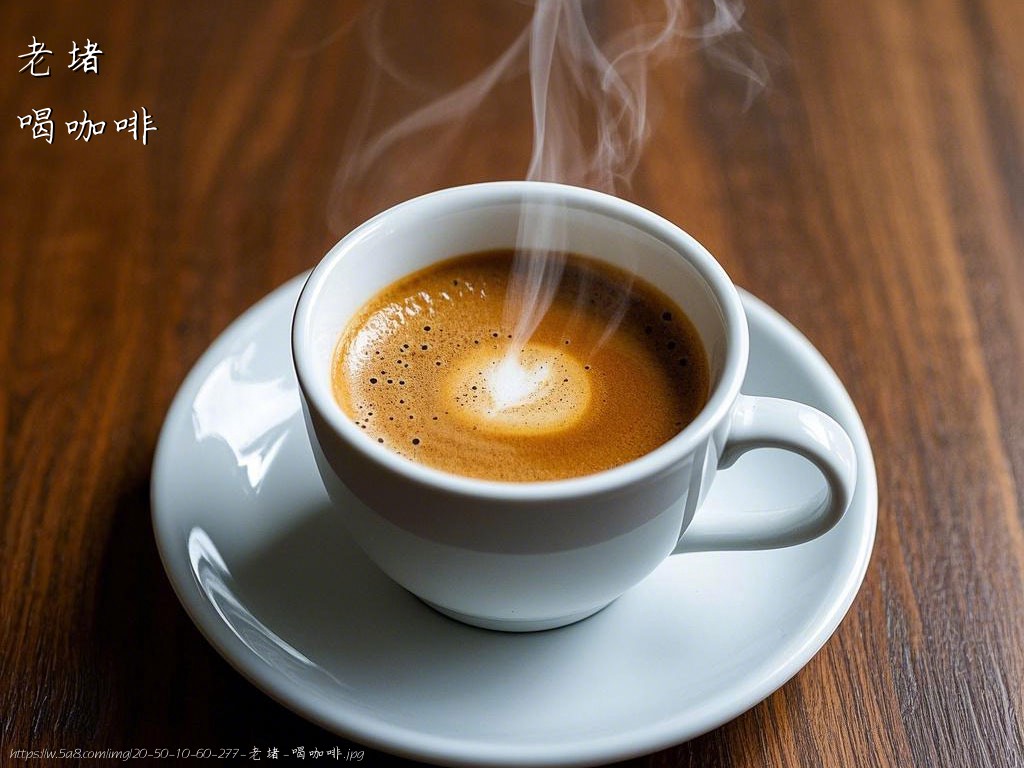 老堵喝咖啡搞笑图片